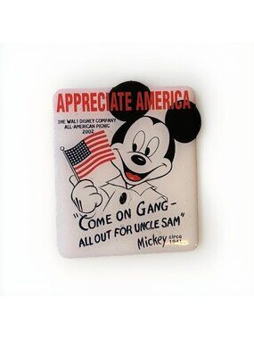 DISNEY PIN 2002 Mickey Mouse Cast Member Picnic Appreciate America LE 2500 Gift